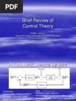 Brief Review of Control Theory