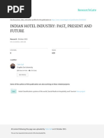 Indian Hotel Industry: Past, Present and Future: October 2015