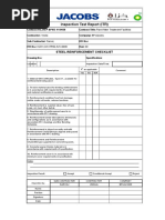 Inspection Test Report (ITR) : Steel Reinforcement Checklist