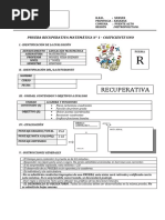 Prueba Del Plano Cartesiano