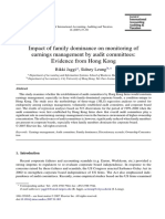 Impact of Family Dominance On Monitoring of Earnings Management by Audit Committees Evidence