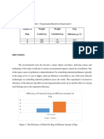 Result, Discussion and Conclusion of Exp Pulsed Jet Bag