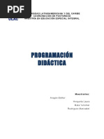 Programación Didáctica - Ensayo