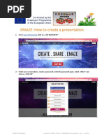 How To Create A Presentation in Emaze