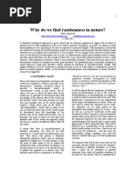 Why Do We Find Randomness in Nature?: Paul Almond