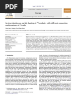 An Investigation On Partial Shading of PV Modules With Different Connection Configurations of PV Cells