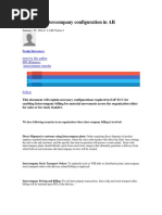 Important Intercompany Configuration in AR