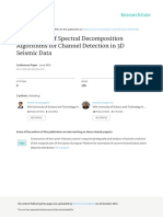 Comparison of Spectral Decomposition Algorithms For Channel Detection in 3D Seismic Data