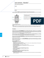 Pressure Sensors - Nautilus: For Control Circuits, Type XML-F Presentation