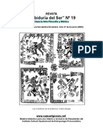 REVISTA "Sabiduría Del Ser" #19 Ciencia Arte Filosofía y Mística "LOS CUATRO SEÑORES DE LA EXISTENCIA. CODICE BORGIA"