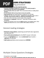 TOEFL Reading Strategies