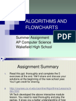 Algorithms and Flowcharts