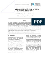 Clasificacion Por Actitud Hacia Los Alimentos