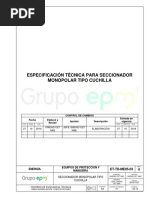 Et TD Me05 03 Seccionador Monopolar Cuchilla