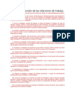 Causas de Rescisión de Las Relaciones de Trabajo