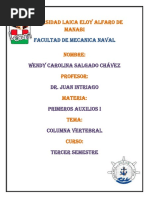 Informe Columna Vertebral