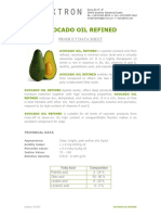 Avocado Oil Refined Tx008222 Pds