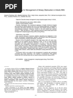 Nasopharyngeal Airway For Management of Airway Obstruction in Infants With Micrognathia