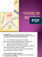 Vicios de Dicción