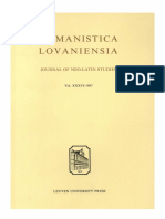 Humanistica Lovaniensia Vol. 36, 1987 PDF