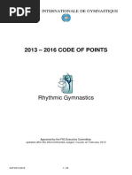 2012 - 2016 Rhythmic Code of Points