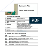 Curriculum Vitae: Faisal Yusuf Ashari, MD