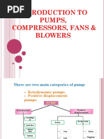 Introduction To Pumps, Compressors, Fans & Blowers