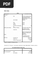 Npar Tests: Npar Tests /K-S (Normal) Res - 1 /missing Analysis