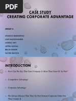 Case Study Creating Corporate Advantage: Group 4