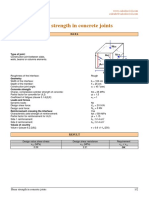 Shear Strength in Concrete Joints