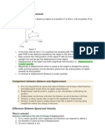 Distance and Displacement:: What Is Velocity?