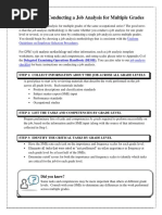 Six Steps To Conducting A Job Analysis For Multiple Grades