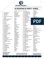 CJ 2017 Top 250 Wedding Party Songs