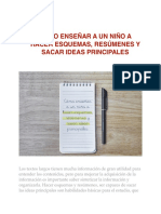 Realización de Esquemas, Resúmenes e Ideas Principales