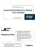 Pertidaksamaan Linear Satu Variabel