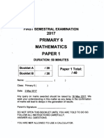 P6 Maths SA1 2017 Nanyang Exam Papers