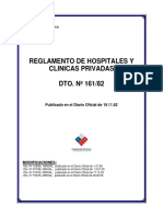 Reglamento de Hospitales y Clínicas Privadas