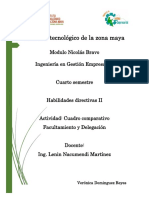 Facultamiento y Delegación Cuadro Comparativo