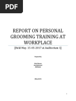 Report On Personal Grooming Training at Workplace