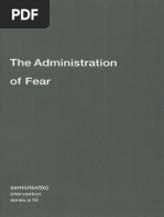 (Semiotext (E) - Intervention Series) Paul Virilio, Ames Hodges, Bertrand Richard-The Administration of Fear-Semiotext (E) (2012)