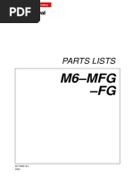 Parts Lists Alfa Laval m6 MFG