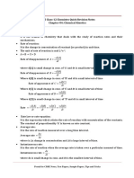 12 Chemistry Notes Ch04 Chemical Kinetics