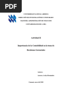 Trabajo de Contabilidad. Actividad II (Ensayo) .