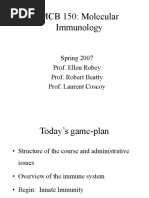 MCB 150: Molecular Immunology: Spring 2007 Prof. Ellen Robey Prof. Robert Beatty Prof. Laurent Coscoy