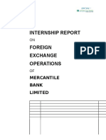 Internship Report Foreign Exchange Operations: Mercantile Bank Limited