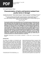 Characterization of Lactic Acid Bacteria Isolated From Poultry Farms