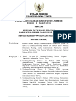 Pengundangan Perda RTRW Kab. Jember No. 1 Tahun 2015 PDF