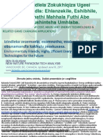 Ukhohlwe Izindlela Zokukhiqiza Ugesi Kanye Namandla: Ehlanzekile, Eshibhile, Ngezinye Izikhathi Mahhala Futhi Abe Nekhono Lokushintsha Umhlaba./ LESS KNOWN, CLEAN, LOW COST, ABUNDANT ENERGY TECHNOLOGIES & RELATED GAME CHANGING APPLICATIONS. 