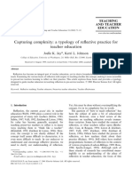 Jay and Johnson Typology of Reflexive Practice