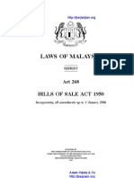 Act 268 Bills of Sale Act 1950